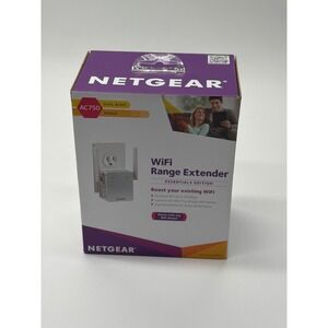 Netgear AC750 WiFi Range Extender Dual Band Wall Plug EX3700 Essentials Edition